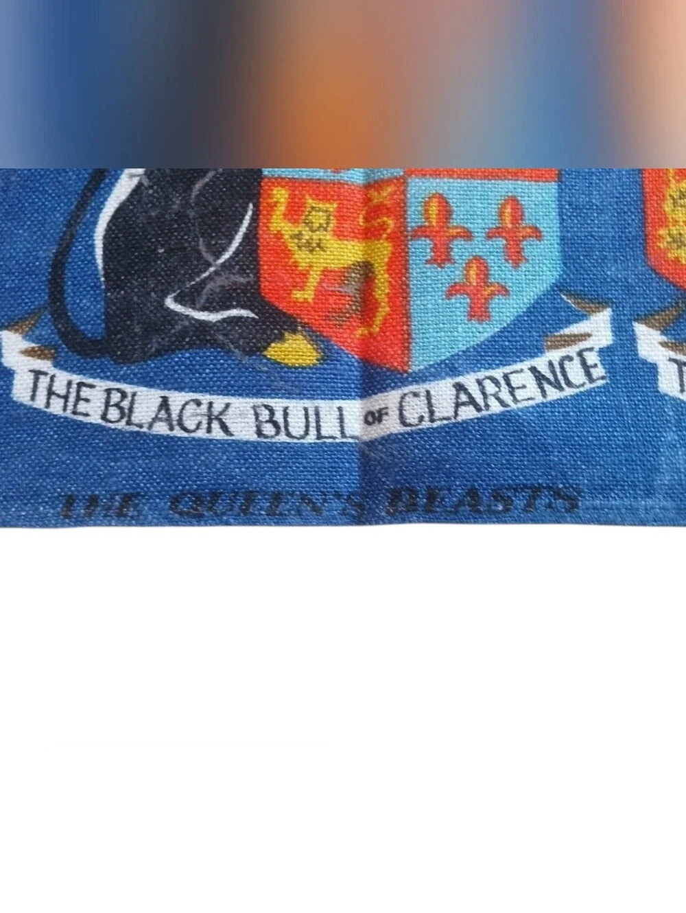 Ulster Irish Linen Tea Towel | The Queen's Beasts | Vintage